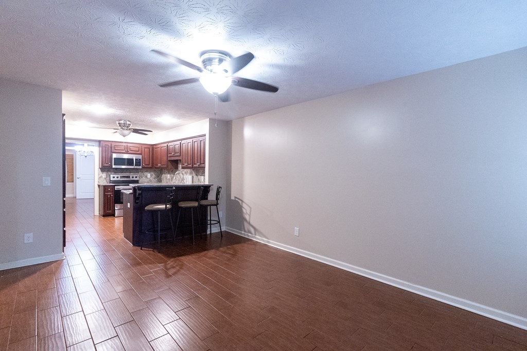 2525 Norris Road, Unit 36 Columbus, GA 31907 - Photo 3 of 28 a kitchen with kitchen island stainless steel appliances a counter space and cabinets