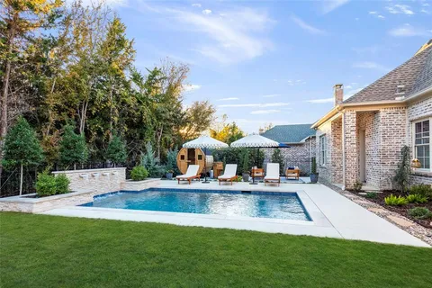 a view of outdoor space and deck