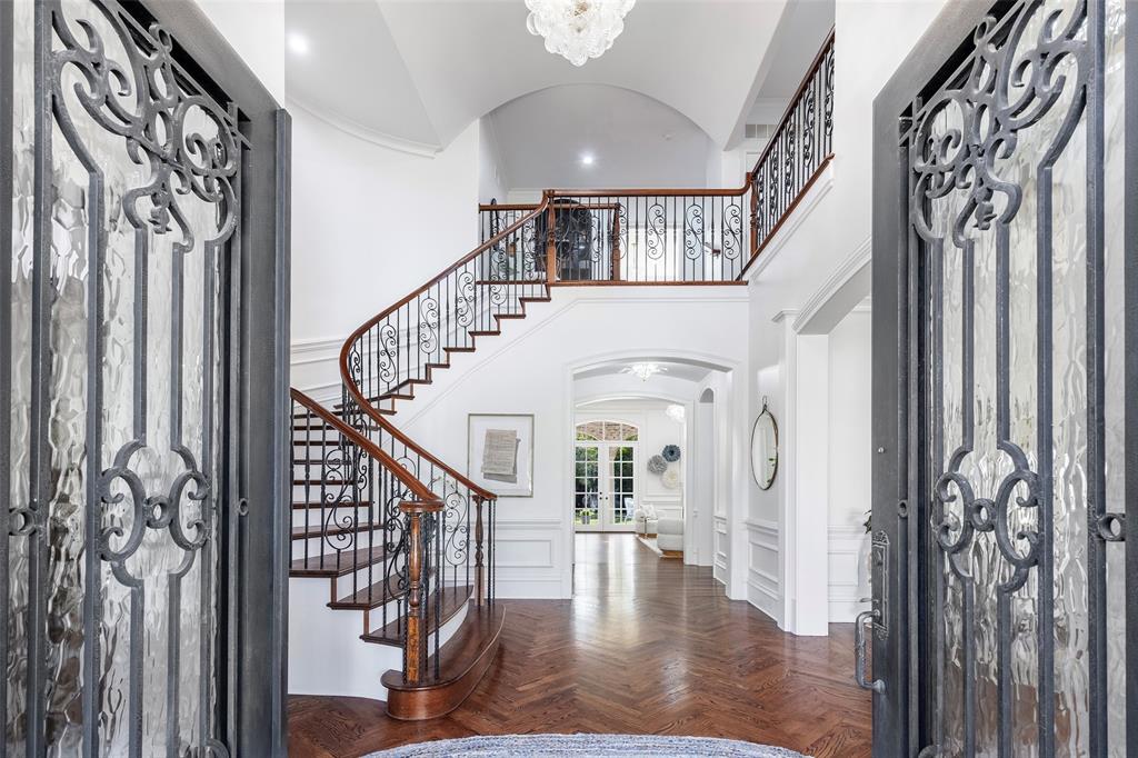 6401 St Michael Drive McKinney, TX 75072 - Photo 5 of 34 a view of entryway with wooden floor