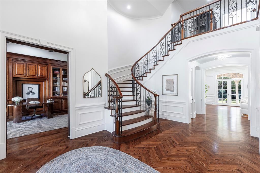 6401 St Michael Drive McKinney, TX 75072 - Photo 6 of 34 a view of entryway and hall with wooden floor