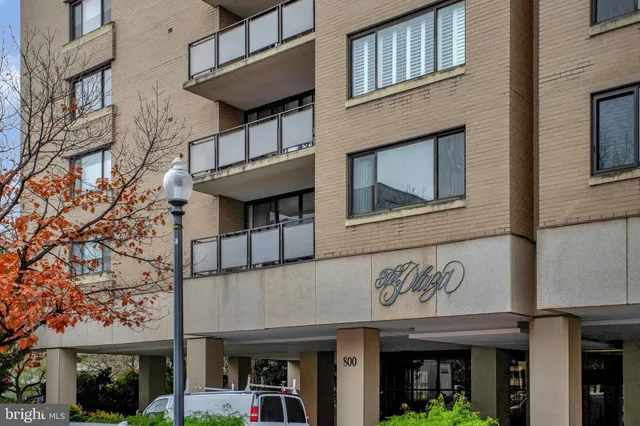 a view of a building with a outdoor space