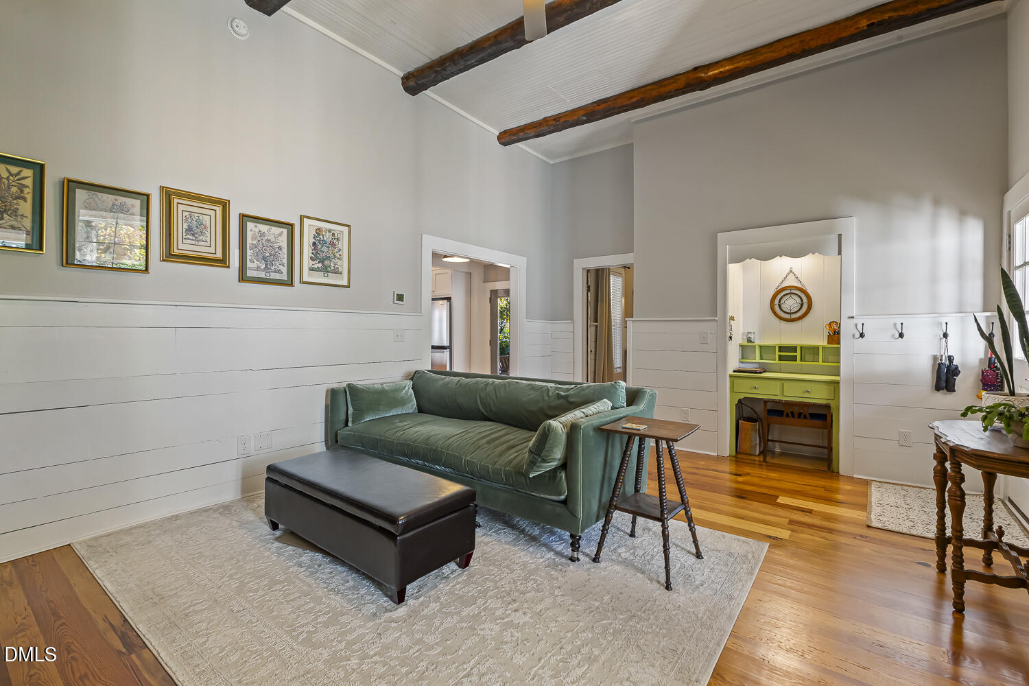 129 Kipling Road Fuquay-Varina, NC 27526 - Photo 23 of 58 a living room with furniture and a wooden floor