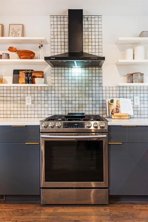 331 Eleanor Street Southeast Atlanta, GA 30317 - Photo 17 of 50 a stove top oven sitting inside of a kitchen
