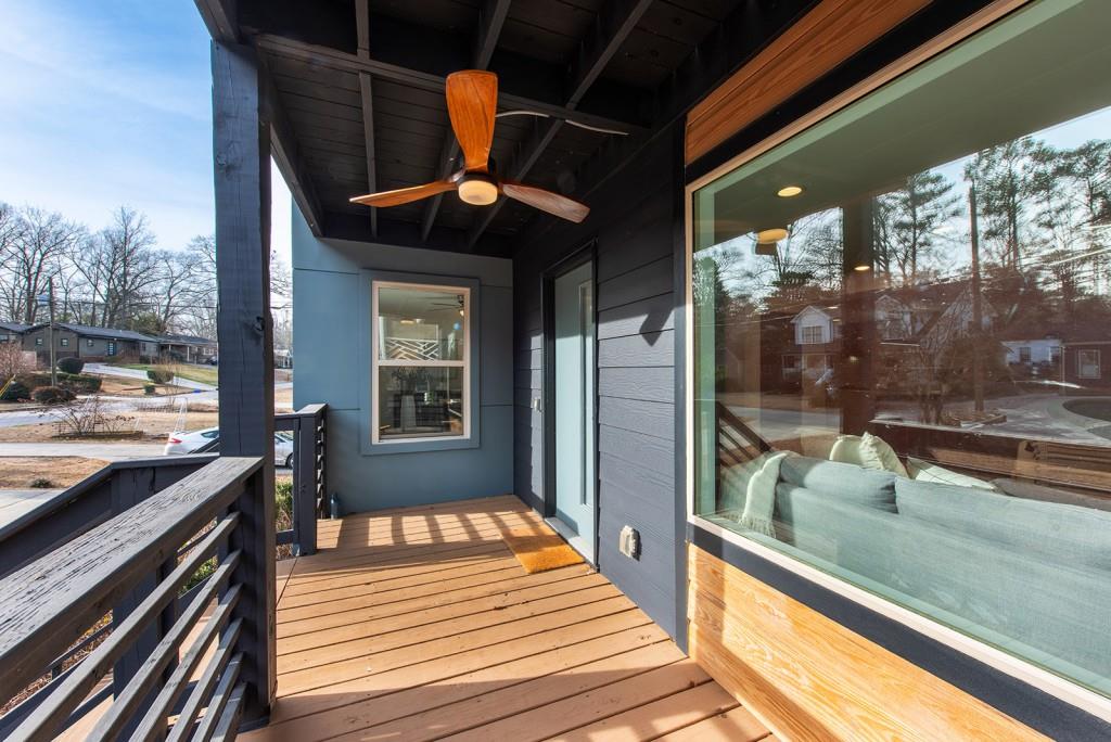 331 Eleanor Street Southeast Atlanta, GA 30317 - Photo 49 of 50 a view of a balcony with dining area