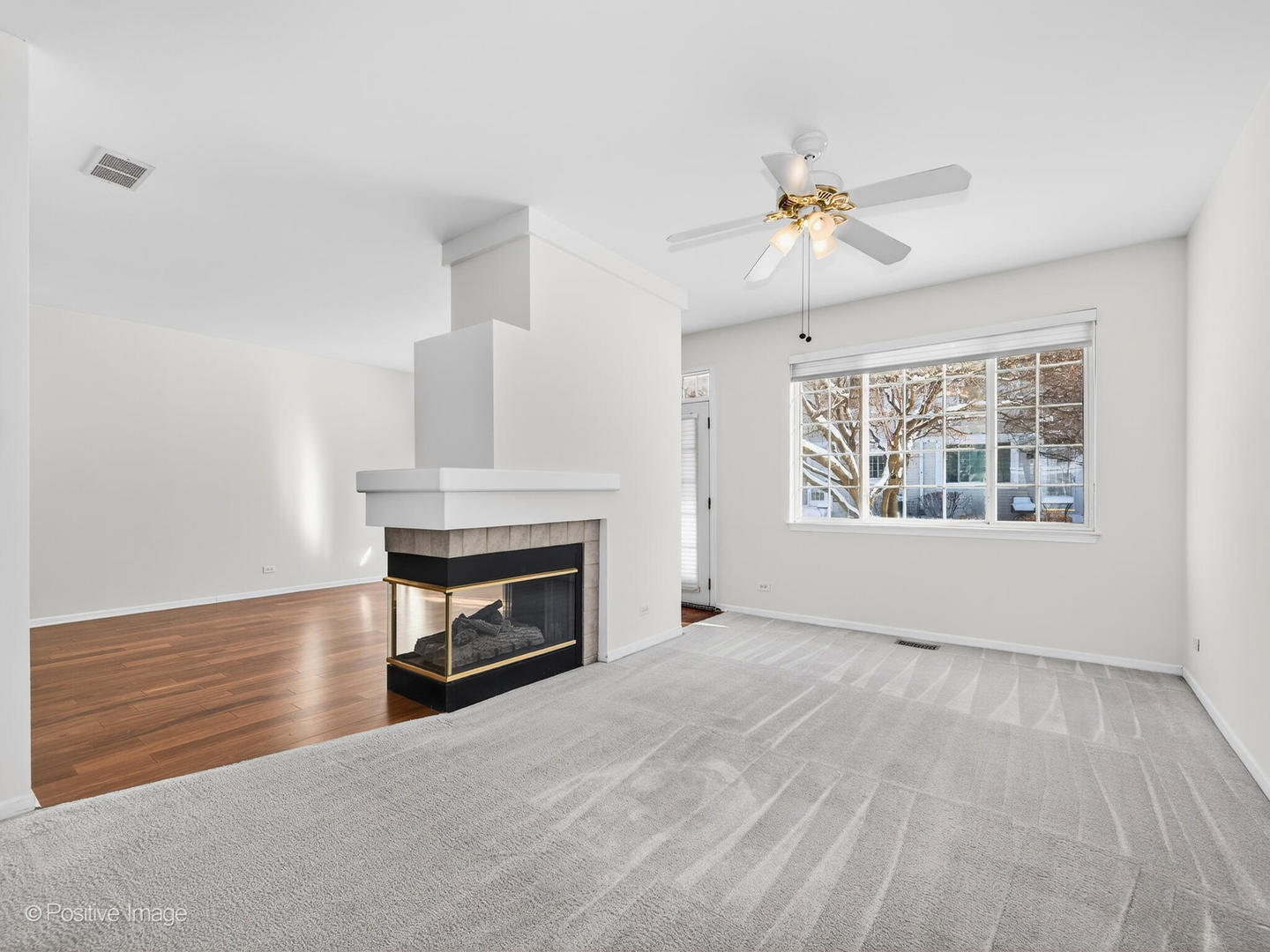 31104 Carpenter Court Warrenville, IL 60555 - Photo 10 of 32 a view of an empty room with a fireplace and a window