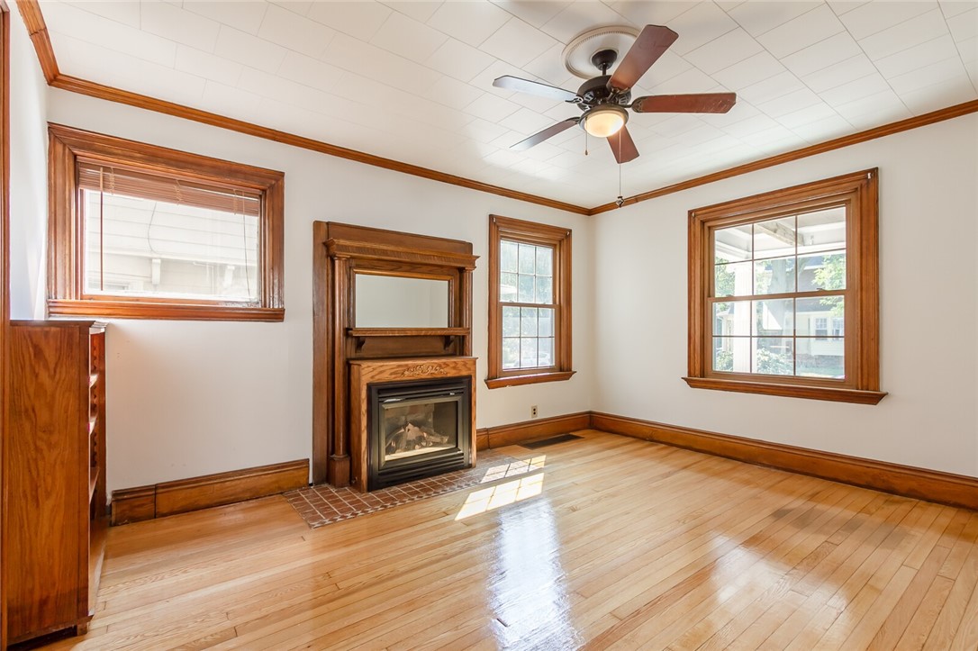 9 Menlo Place Rochester, NY 14620 - Photo 12 of 42 Living room with gas fireplace