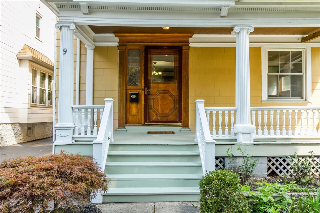 9 Menlo Place Rochester, NY 14620 - Photo 7 of 42 Gracious front porch and beautiful woodwork