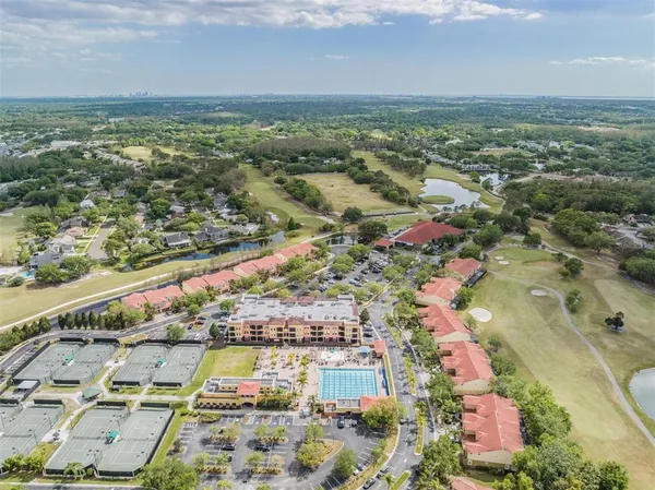 an aerial view of residential house with outdoor space