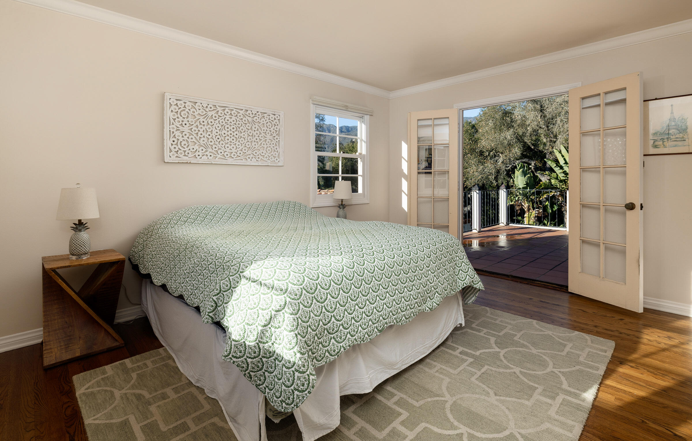 937 Arcady Road Montecito, CA 93108 - Photo 20 of 32 a bedroom with a bed and window