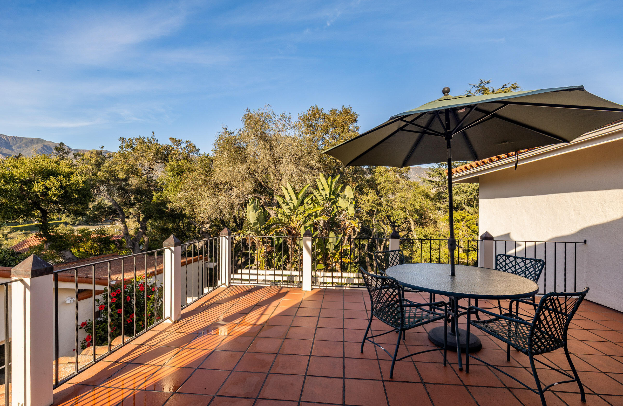 937 Arcady Road Montecito, CA 93108 - Photo 22 of 32 a view of a chairs and table in the balcony
