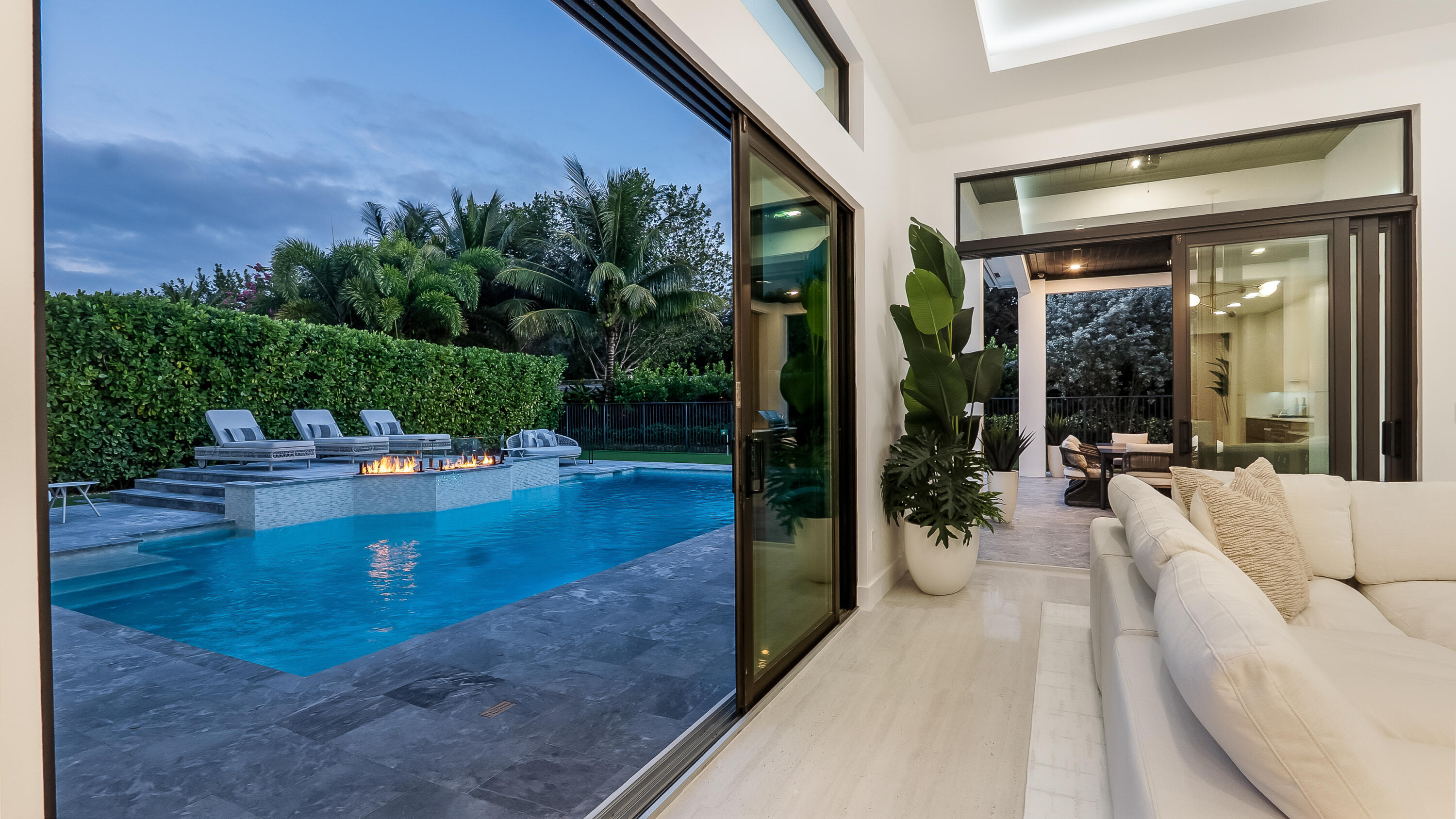 17400 Rosella Road Boca Raton, FL 33496 - Photo 85 of 102 Dusk Backyard