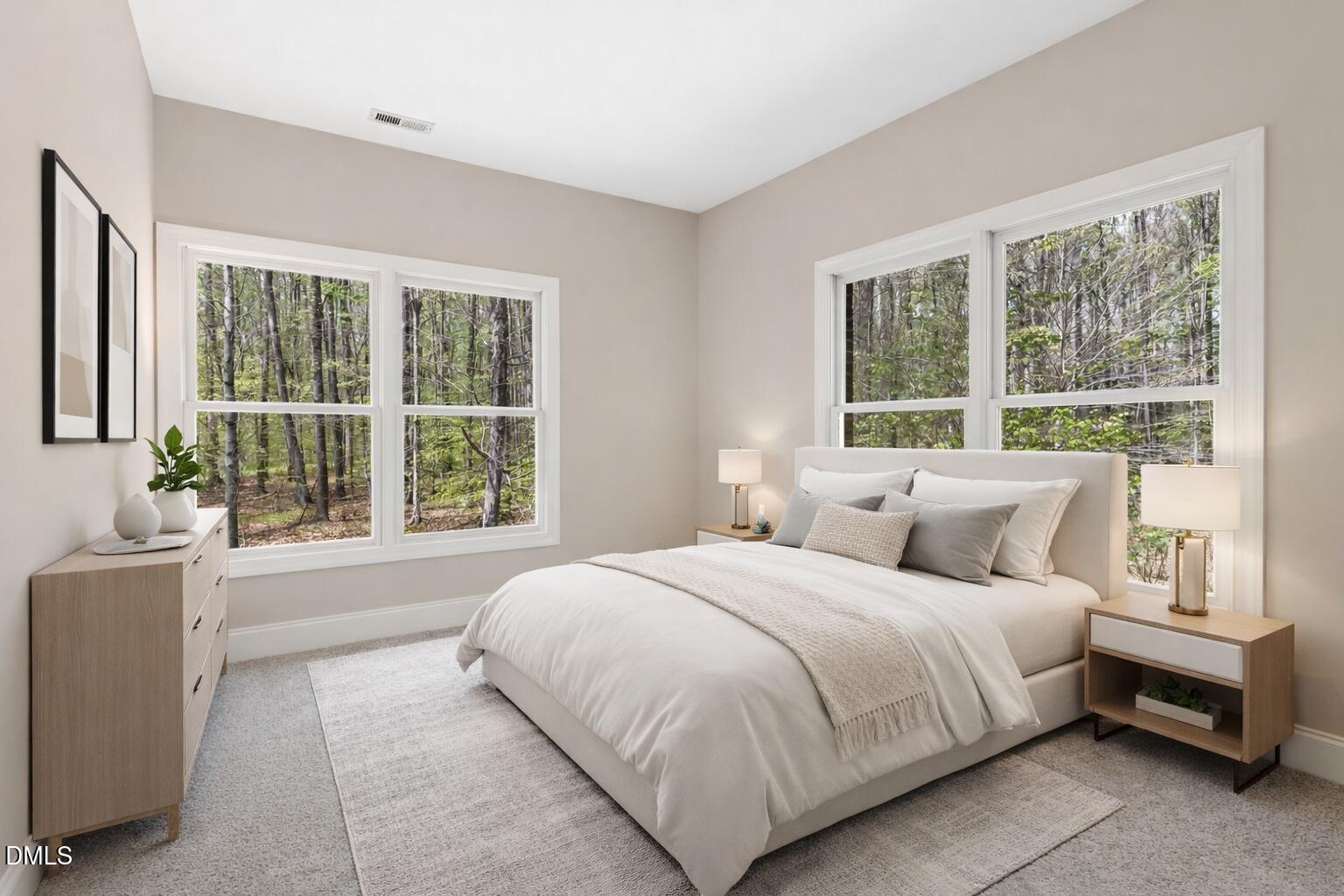 4524 Ridge Trail Efland, NC 27243 - Photo 31 of 48 a bedroom with a bed and a large window