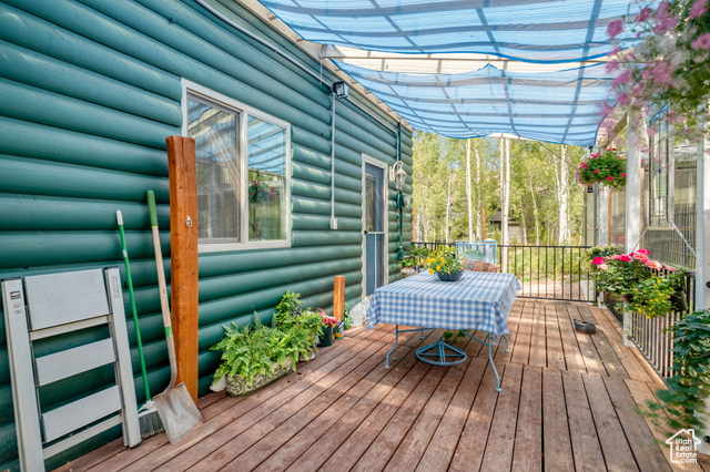 714 Spotted Fawn Way Kamas, UT 84036 - Photo 26 of 34 Wooden deck with outdoor dining space