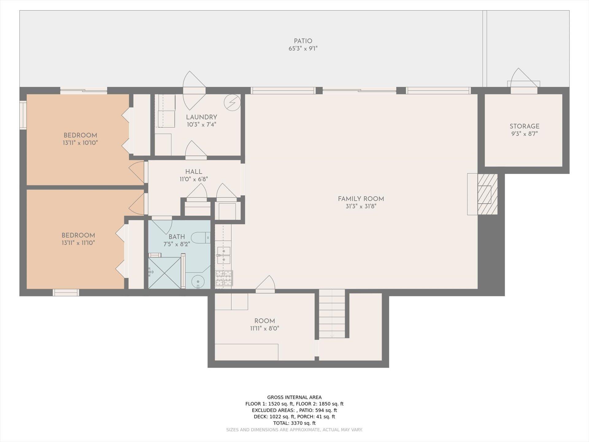 85 Chickadee Circle Moneta, VA 24121 - Photo 57 of 57 a picture of a wall with a white wall and a refrigerator
