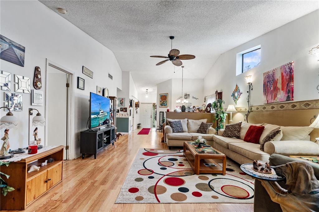 11719 Rose Tree Drive New Port Richey, FL 34654 - Photo 6 of 51 a living room with furniture and a flat screen tv
