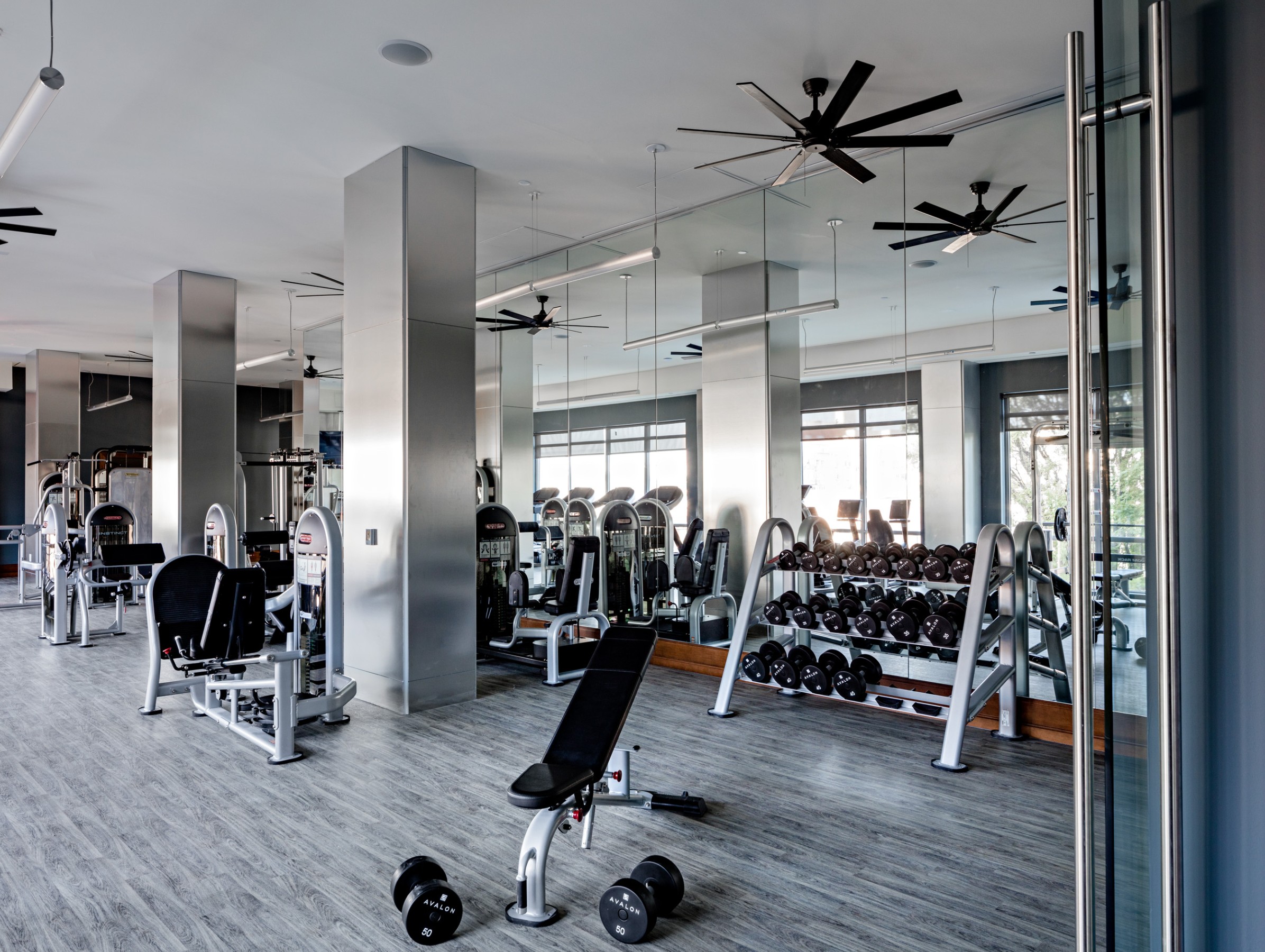 1524 Sheepshead Bay Road, Unit 6D Brooklyn, NY 11235 - Photo 20 of 25 a view of a room with gym equipment