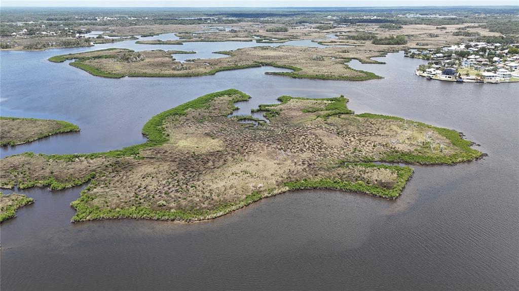 12301 The Salt Crystal River Crystal River, FL 34429 - Photo 26 of 36 an aerial view of ocean and residential houses with outdoor space