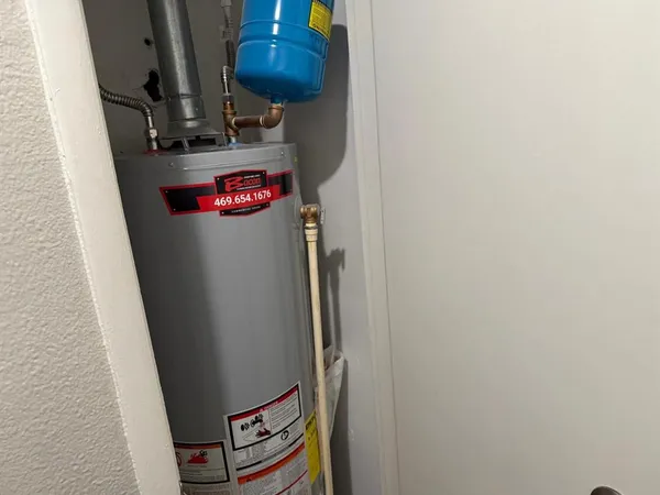 a view of water heater room