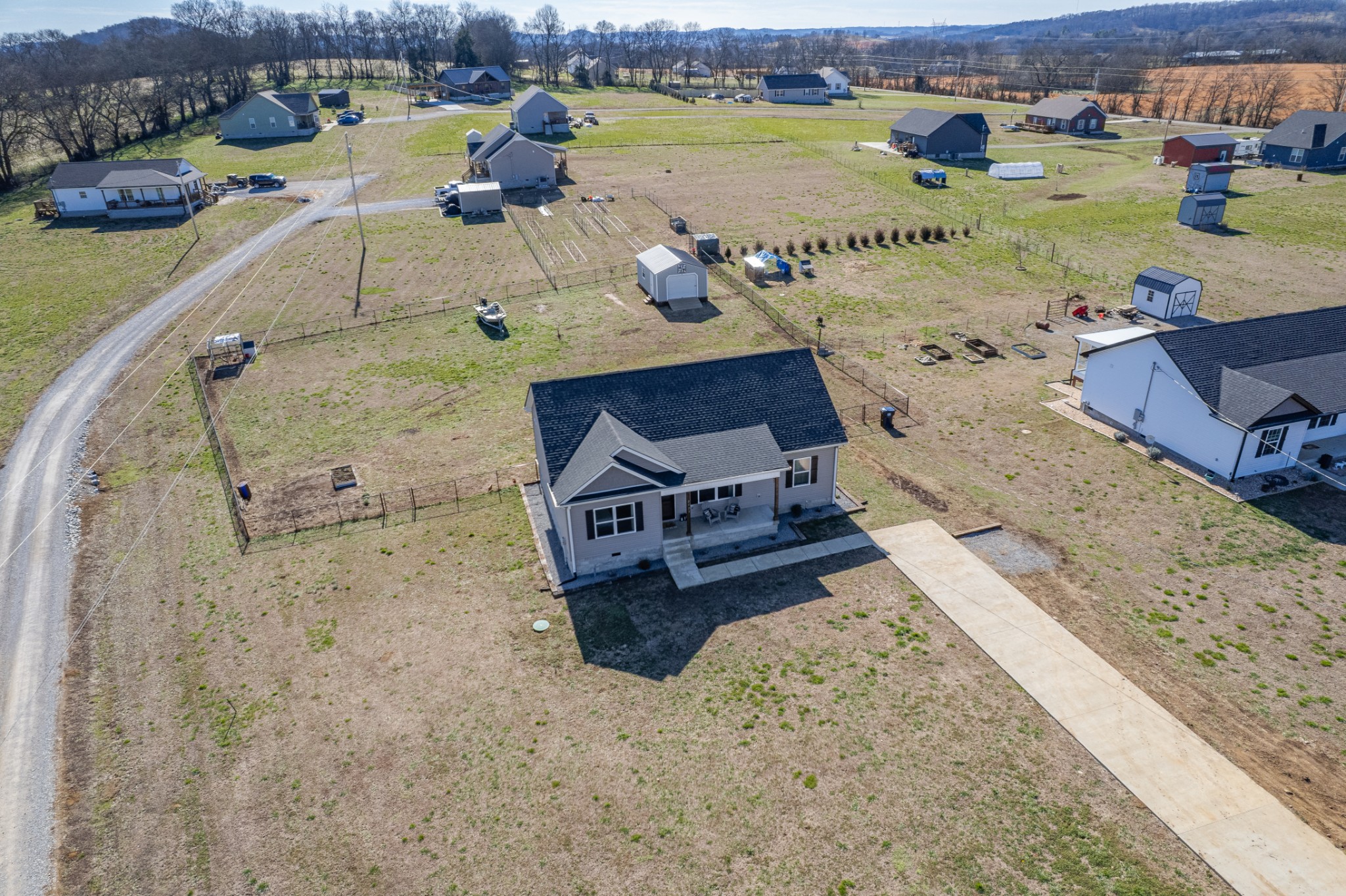 2023 Coleman Road Cornersville, TN 37047 - Photo 60 of 80 an aerial view of a house with outdoor space