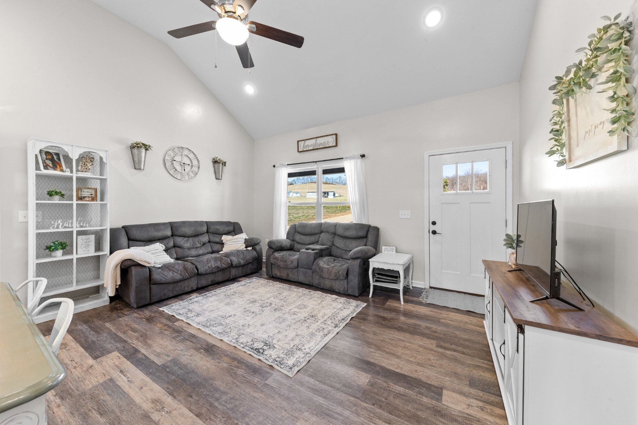 2023 Coleman Road Cornersville, TN 37047 - Photo 8 of 80 a living room with furniture and a flat screen tv
