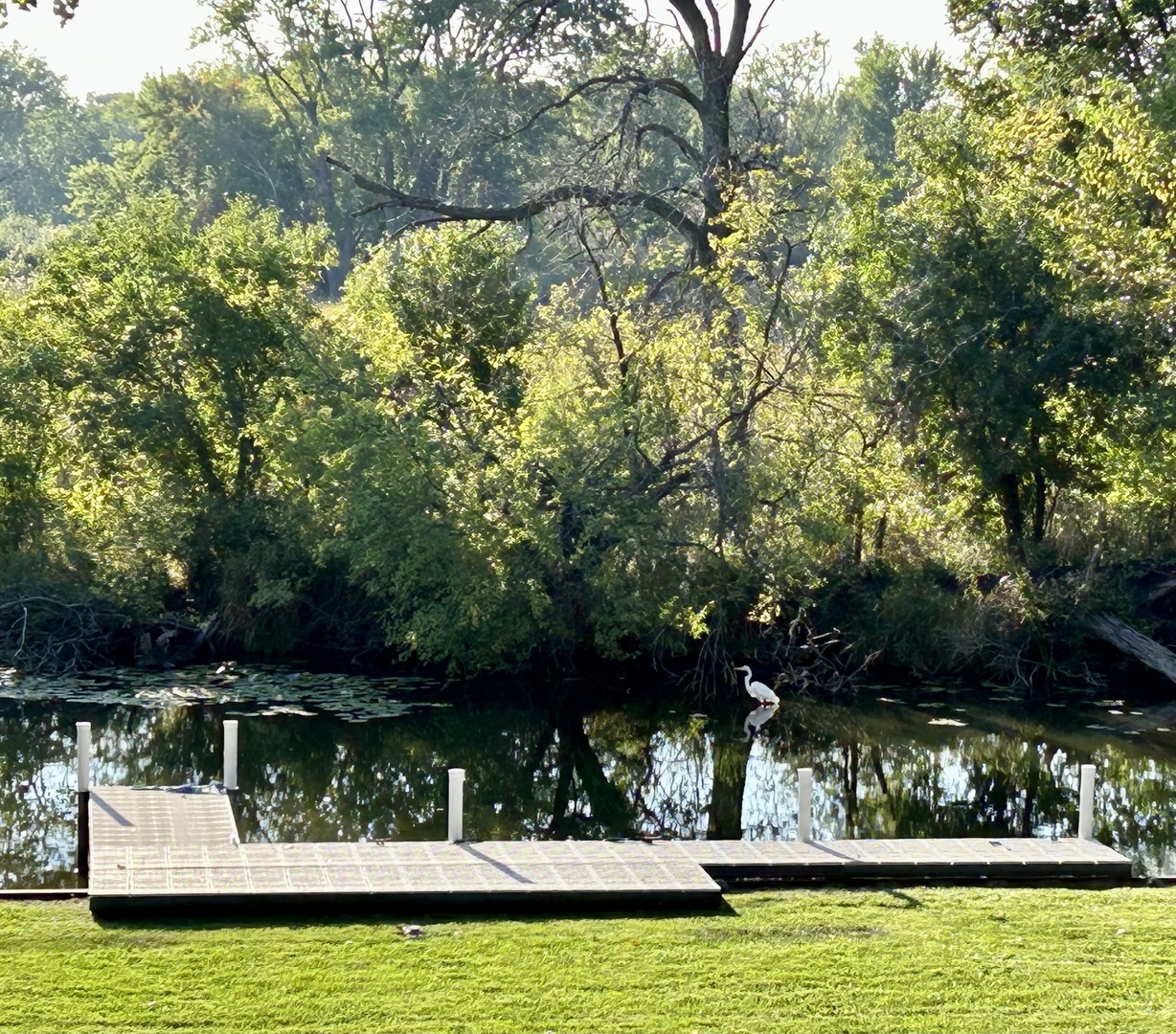 28986 Manitoba Trail McHenry, IL 60051 - Photo 40 of 44 a view of a lake with a house in the background
