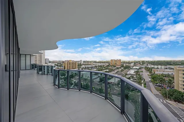 a view of balcony with city view