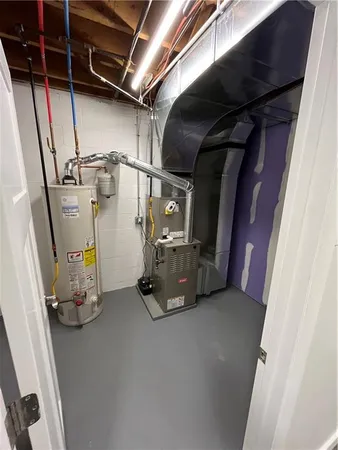 a view of storage and utility room with stuff