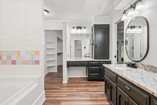 a view of a backyard with a patio