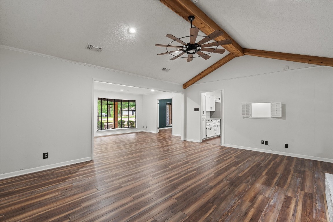 4101 Briar Cliff Road Temple, TX 76502 - Photo 5 of 40 a view of empty room with wooden floor and fan