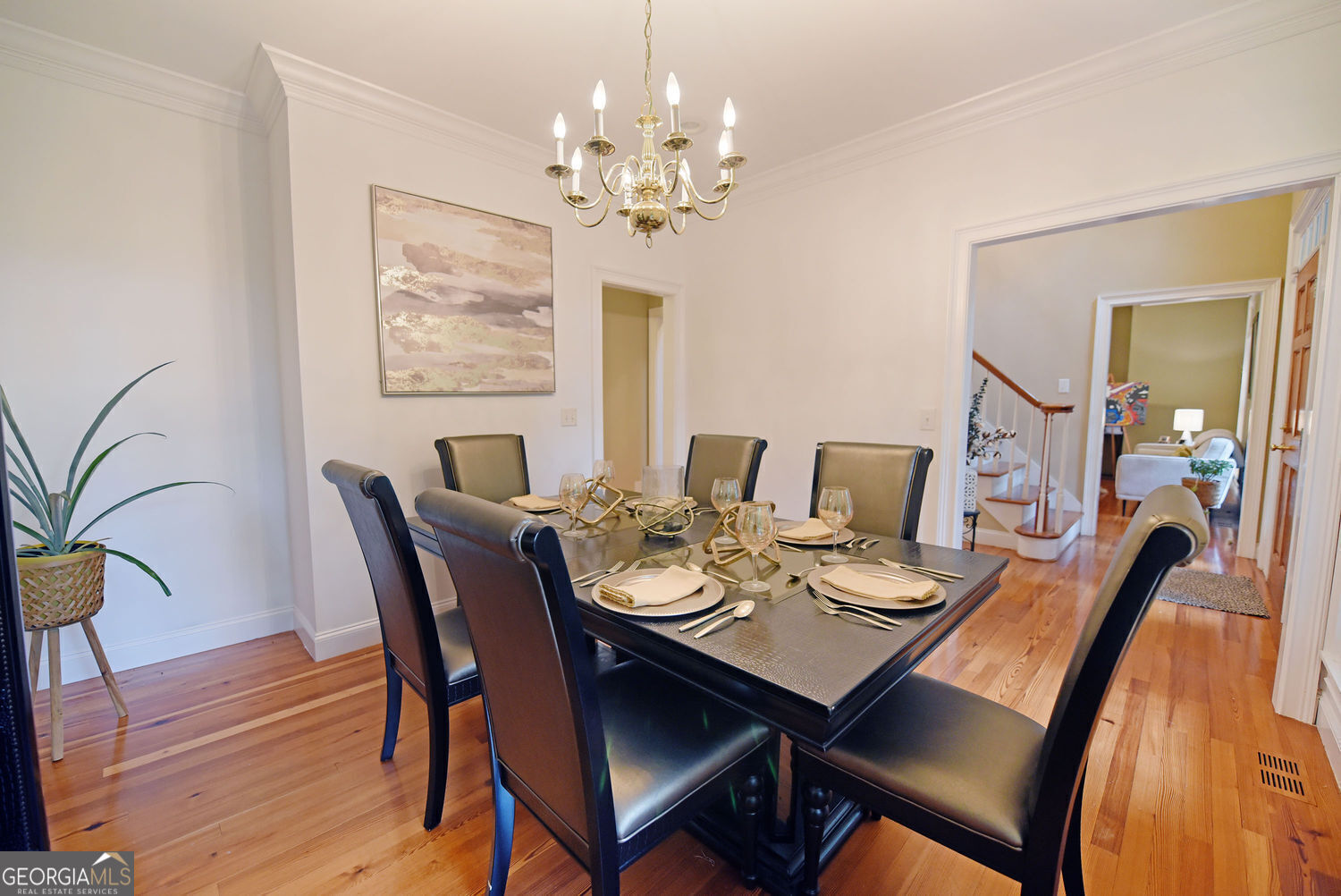 919 Deer Chase Toccoa, GA 30577 - Photo 13 of 62 a view of a dining room with furniture and wooden floor
