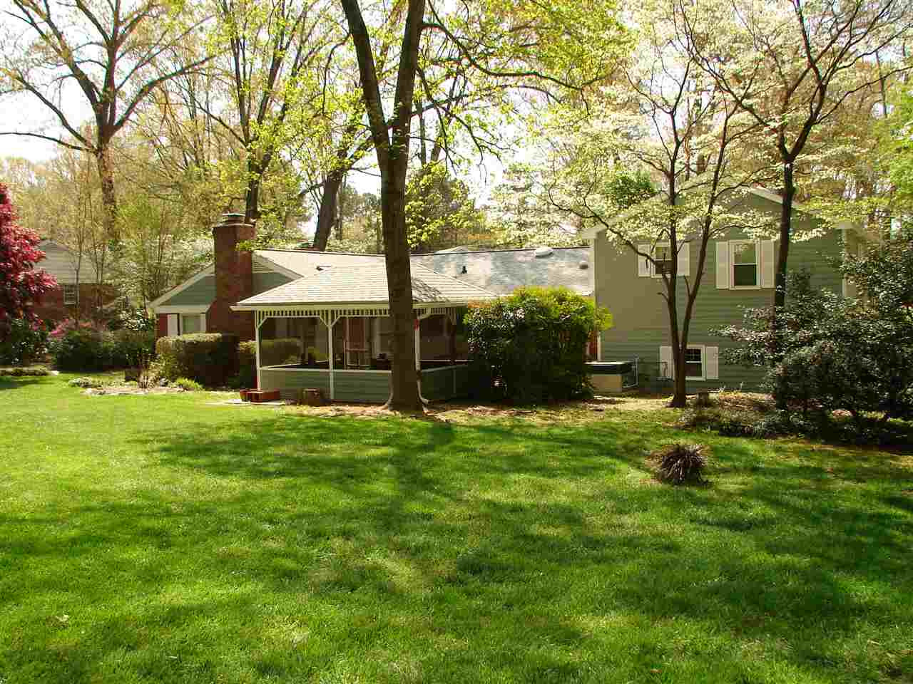 409 Vernon Terrace Raleigh, NC 27609 - Photo 17 of 23 Beautiful Backyard to Enjoy with Family & Friends ! Almost half acre (0.48 acres). Exterior Back