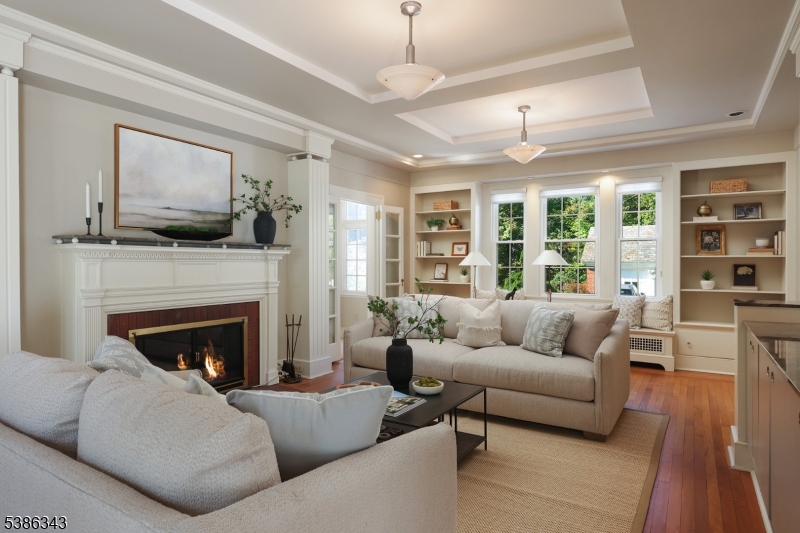 15 Georgian Road Morristown, NJ 07960 - Photo 6 of 44 a living room with furniture and a fireplace