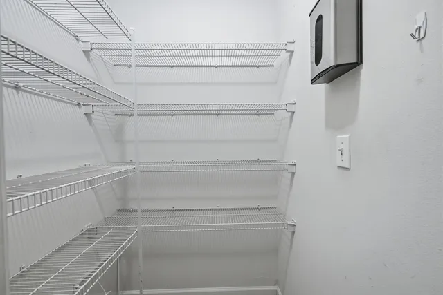 a view of walk in closet