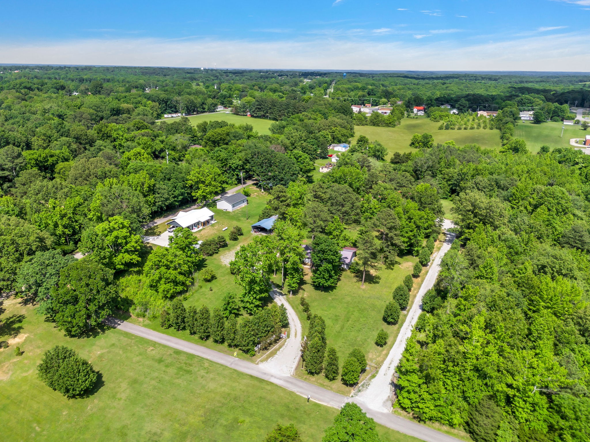 427 Telegraph Street Tennessee Ridge, TN 37178 - Photo 40 of 47 an aerial view of residential houses with outdoor space and trees