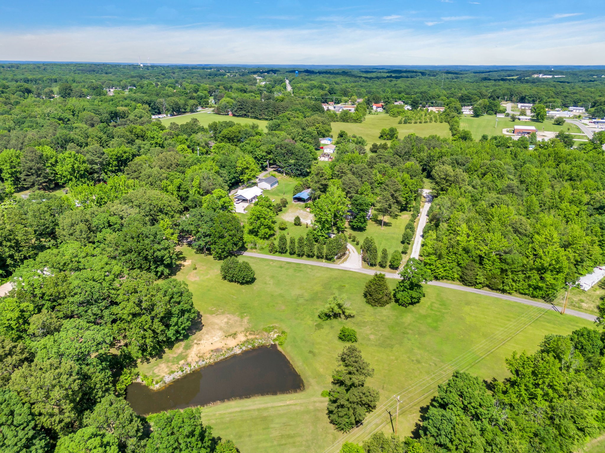 427 Telegraph Street Tennessee Ridge, TN 37178 - Photo 41 of 47 an aerial view of residential houses with outdoor space and trees all around