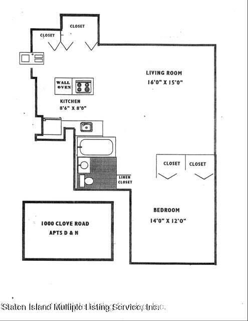 1000 Clove Road, Unit 5D Staten Island, NY 10301 - Photo 20 of 20 Floor Plan