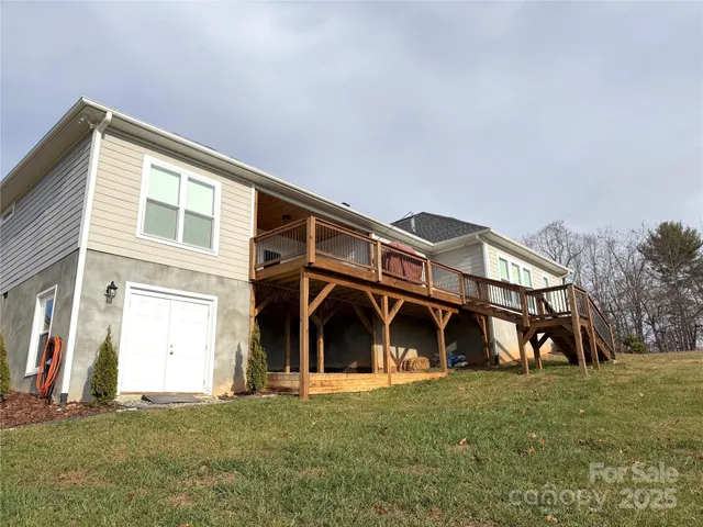 a view of a house with a patio