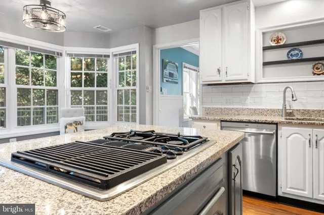 a kitchen with a stove a sink and a refrigerator