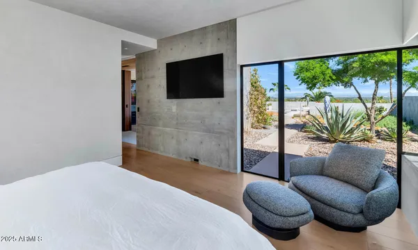 a bathroom with a double vanity sink and mirror