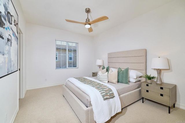 a room with a table and chairs