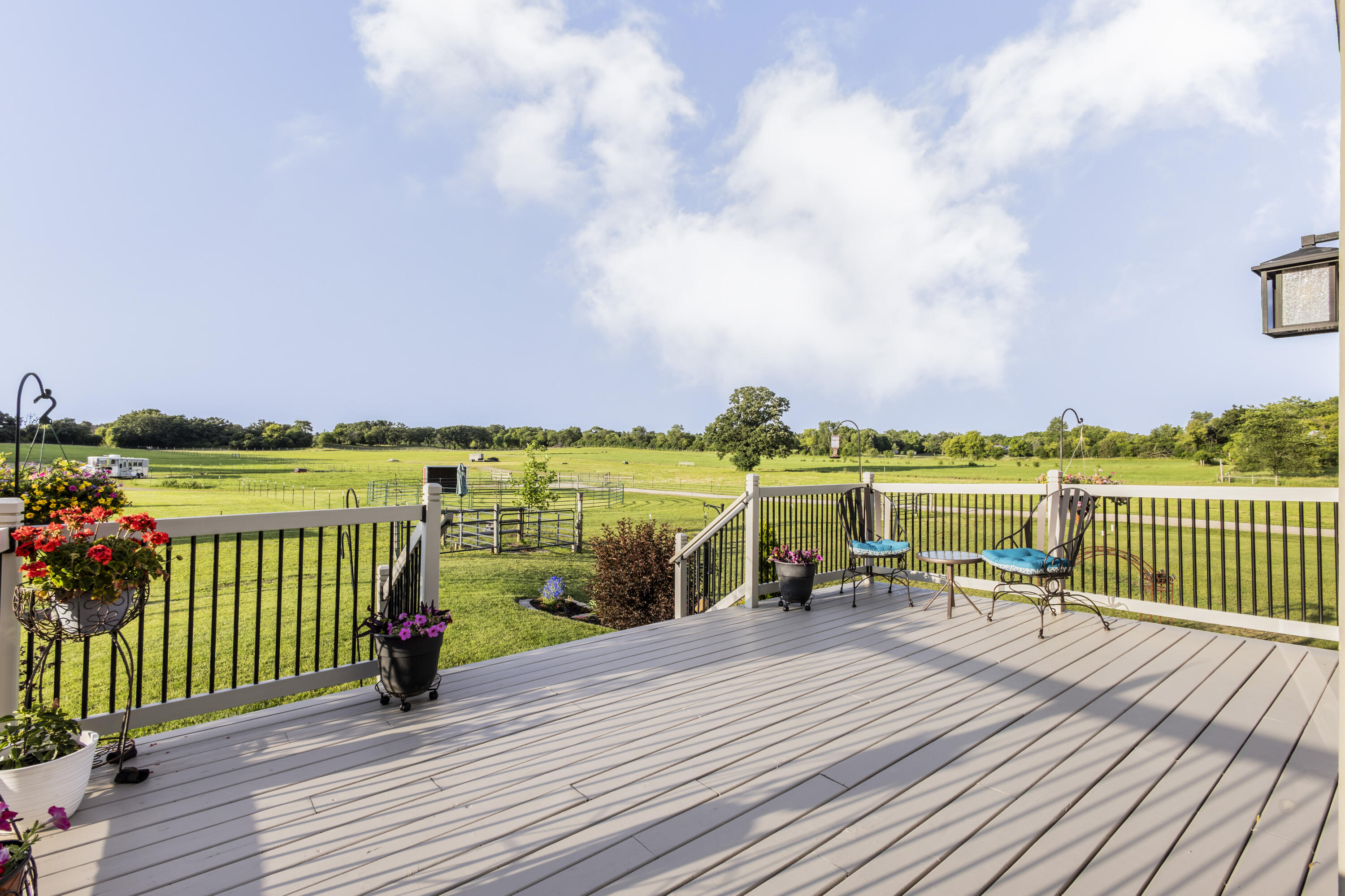 S75W35724 Wilton Road Eagle, WI 53119 - Photo 25 of 42 Large back deck, freshly painted.