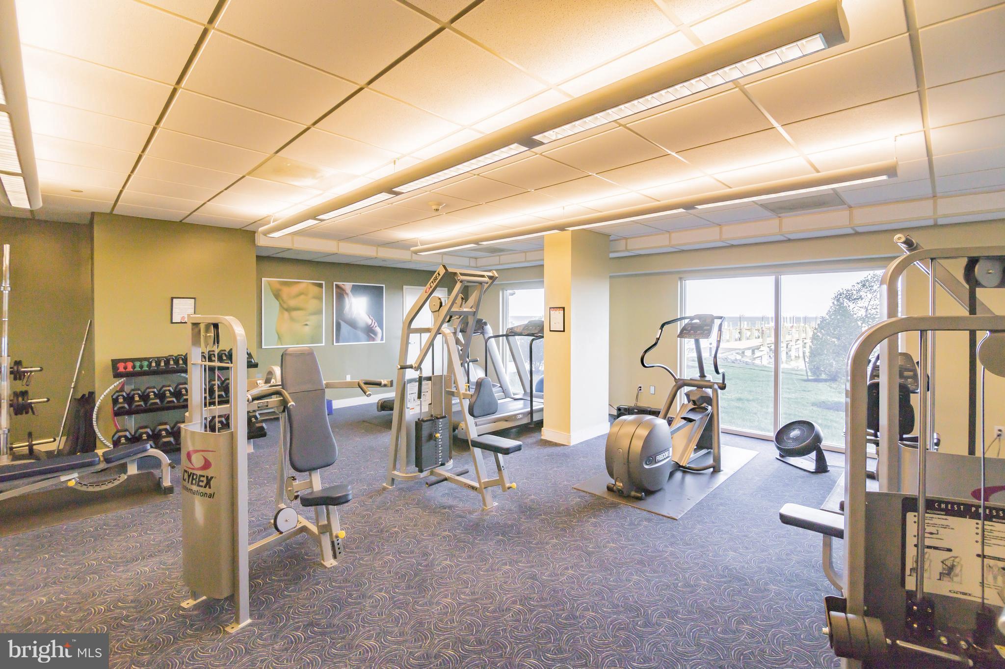 8501 Bayside Road, Unit PH2 Chesapeake Beach, MD 20732 - Photo 25 of 30 Spacious Private Gym Overlooking The Bay