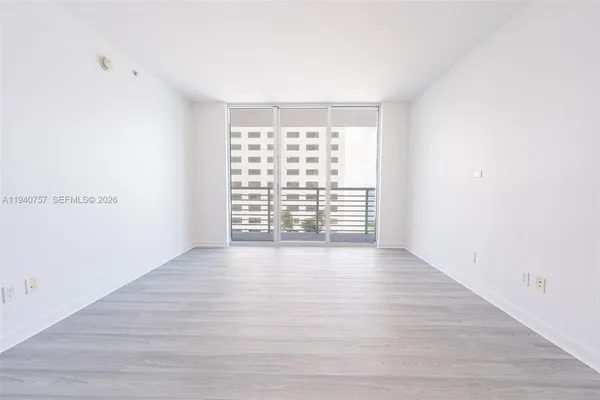 a view of an empty room