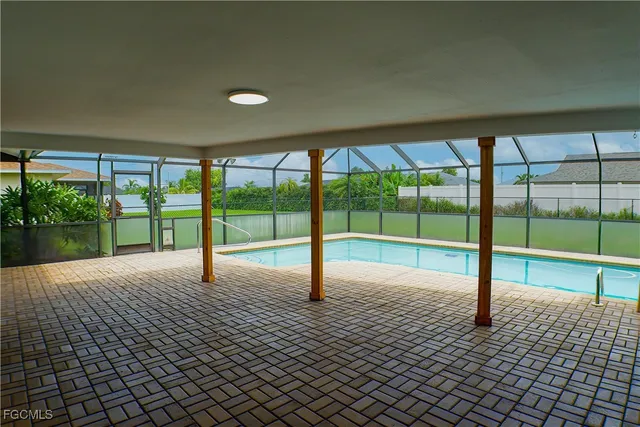 a view of an empty room and window