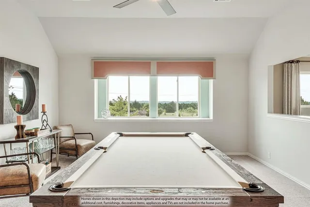 a living room with a couch and a table