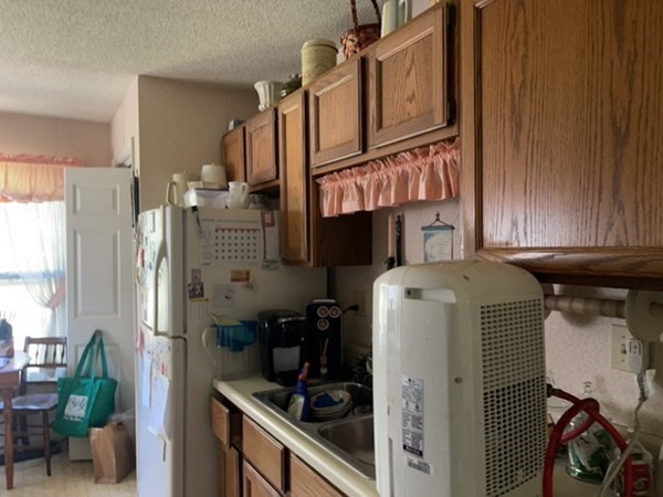 33 Castlegate Drive, Unit B Springfield, MA 01129 - Photo 6 of 18 a kitchen with a refrigerator and a sink