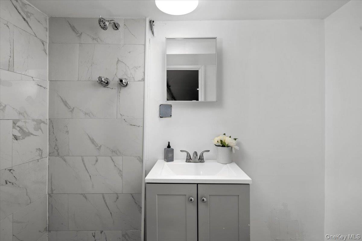 179-49 Zoller Road Queens, NY 11434 - Photo 17 of 21 a bathroom with a sink and mirror