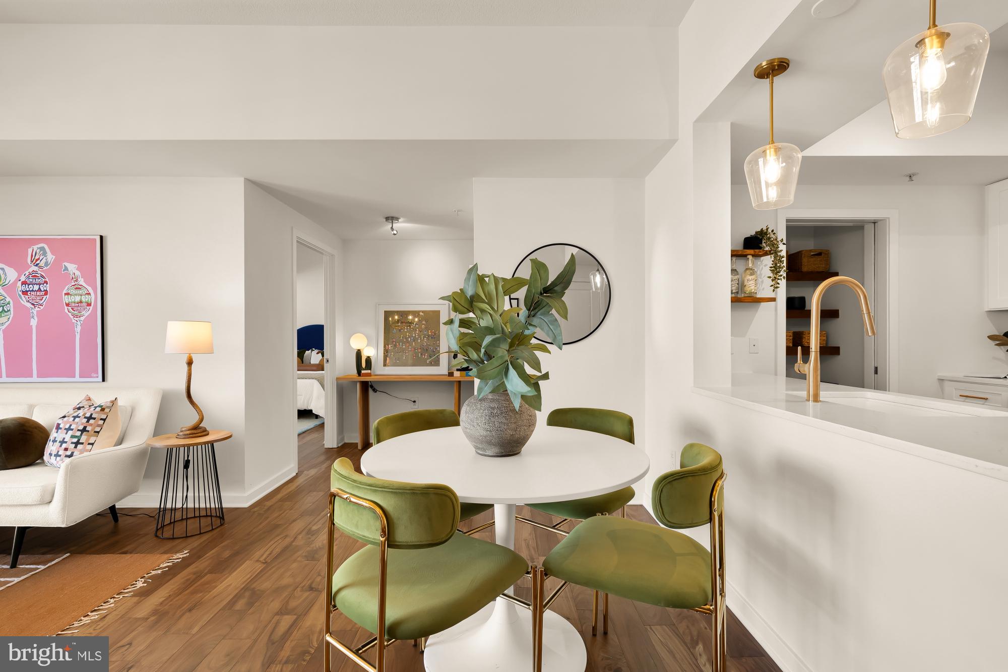 475 K Street Northwest, Unit 1126 Washington, DC 20001 - Photo 14 of 51 a view of a dining room with furniture