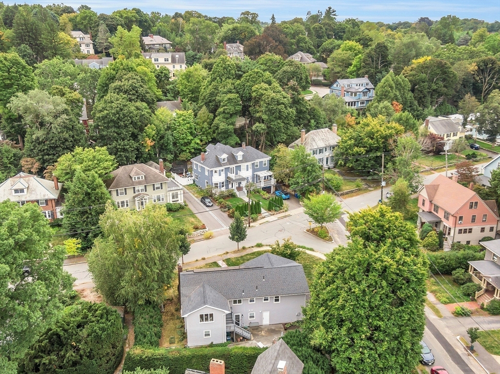 75 Nonantum Street Newton, MA 02458 - Photo 33 of 41 an aerial view of residential houses with outdoor space