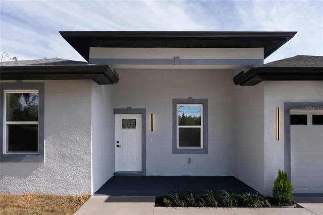 a view of front door